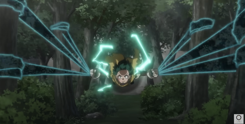 Deku using his abilities to resolve conflict